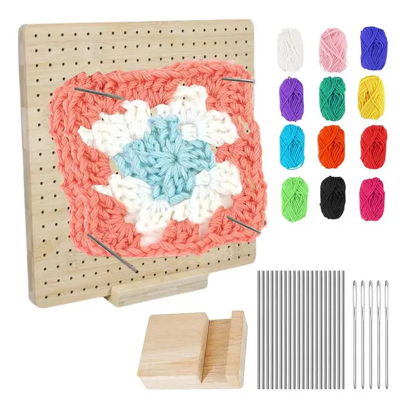 Rubber Wooden Crochet Blocking Board Reusable Rubber Wood Square Crochet Board Handcrafted Knitting Base For Crochet Knitter
Rubber Wooden Crochet Blocking Board Reusable Rubber Wood Square Crochet Board Handcrafted Knitting Base For Crochet Knitter