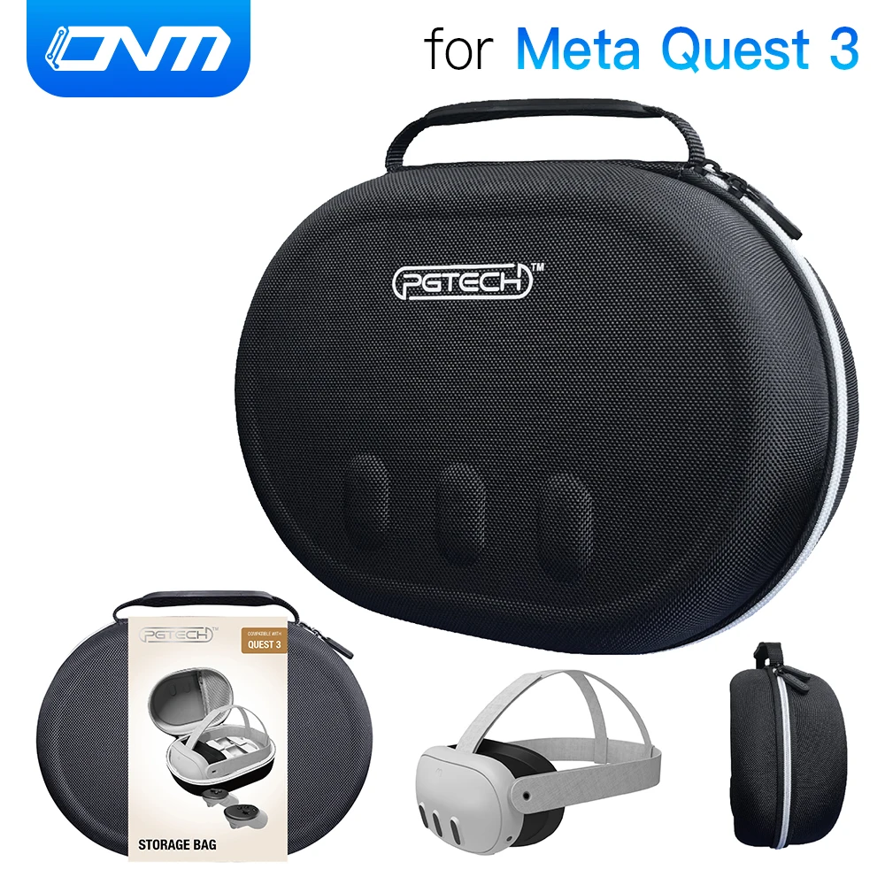 

Чехол для хранения Meta/Oculus Quest 3 VR, жесткий портативный дорожный чехол для переноски Meta Quest3, сумка для хранения аксессуаров