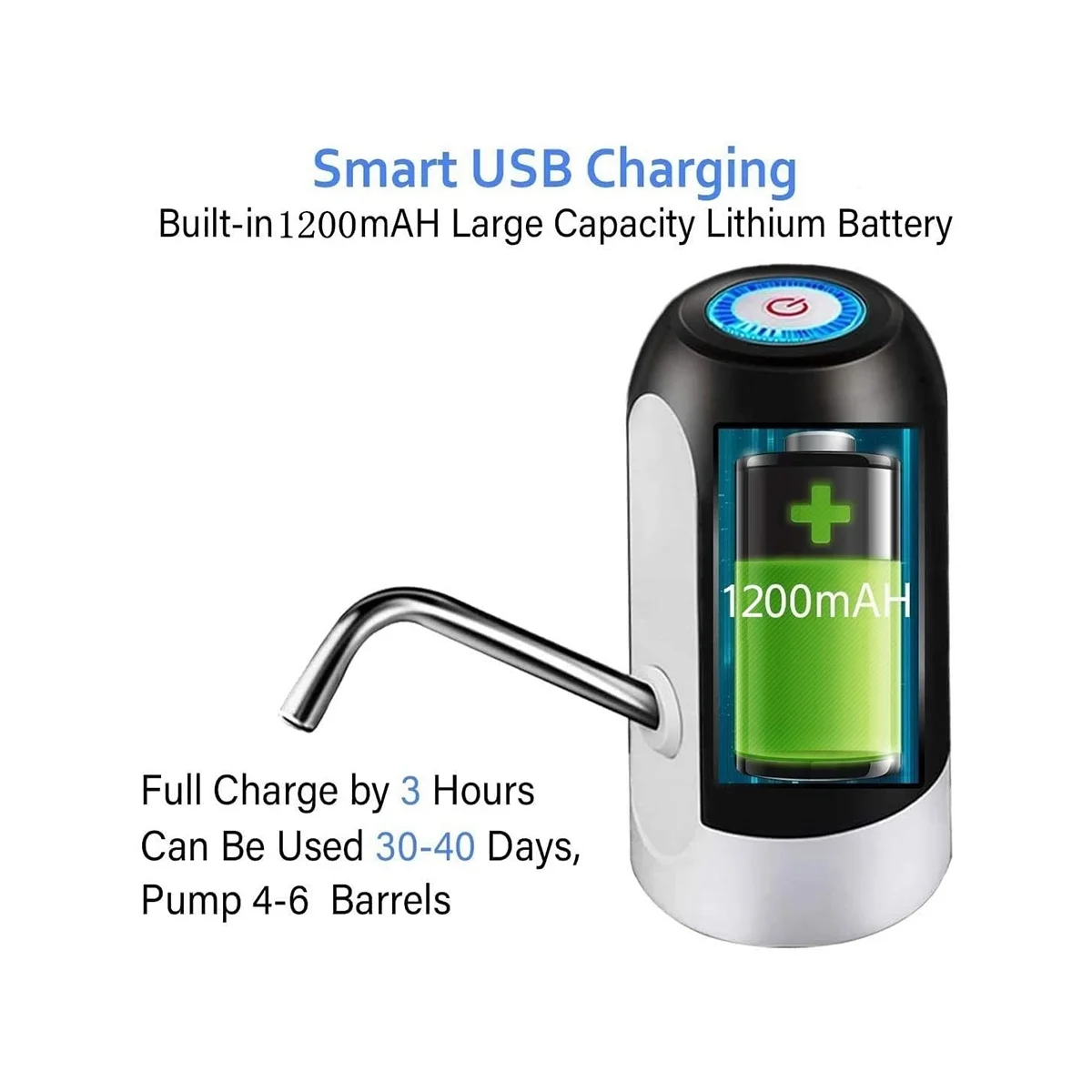 Water Bottle Dispenser Water Bottle Pump USB Charging Automatic Drinking Water Pump Portable Electric Water Dispenser A
Water Bottle Dispenser Water Bottle Pump USB Charging Automatic Drinking Water Pump Portable Electric Water Dispenser A