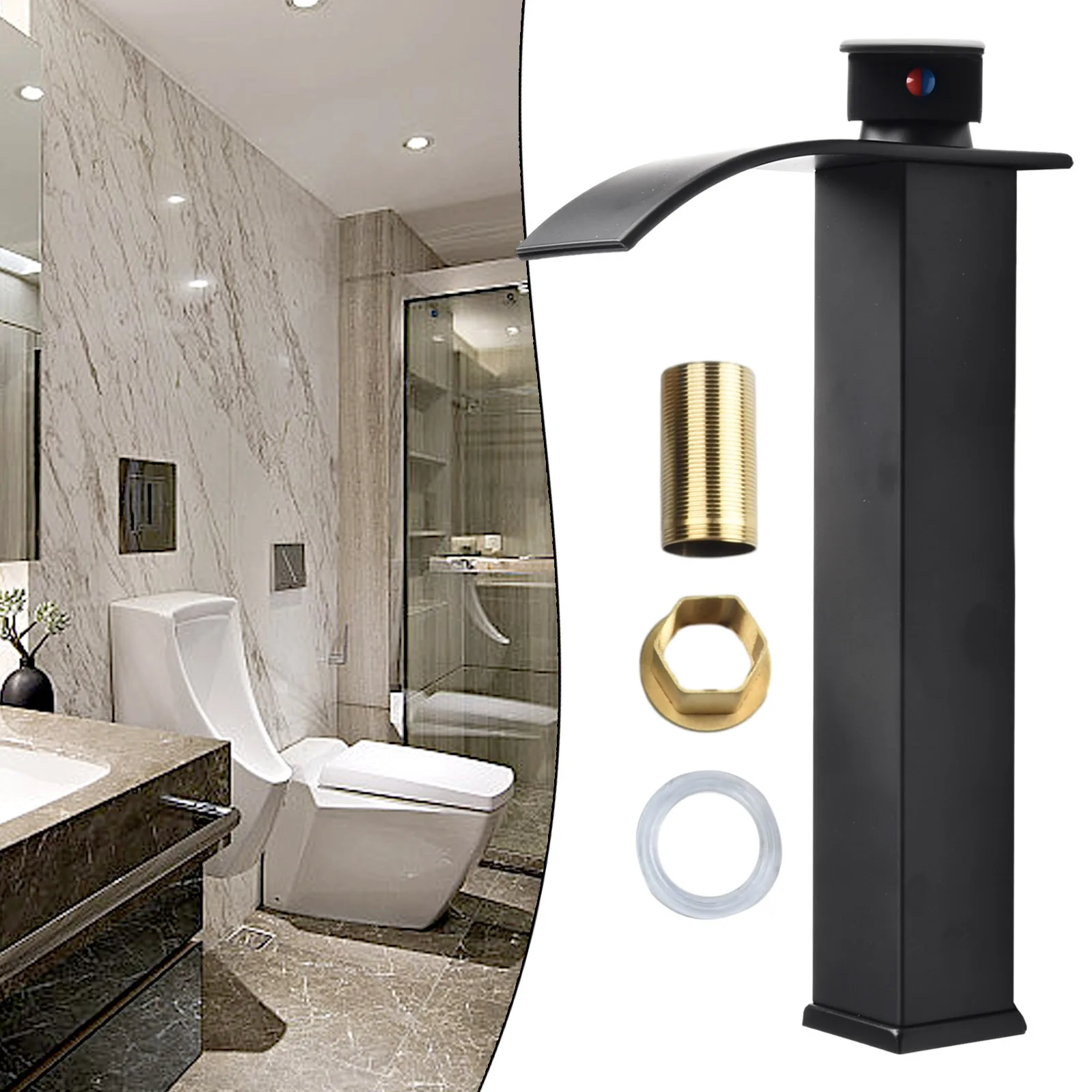 1Pc Wash Basin Spout Faucet Black Copper Core Hot And Cold Tap Stainless Steel 36-45mm For Bathroom Kitchen Hardware Accessories
1Pc Wash Basin Spout Faucet Black Copper Core Hot And Cold Tap Stainless Steel 36-45mm For Bathroom Kitchen Hardware Accessories
