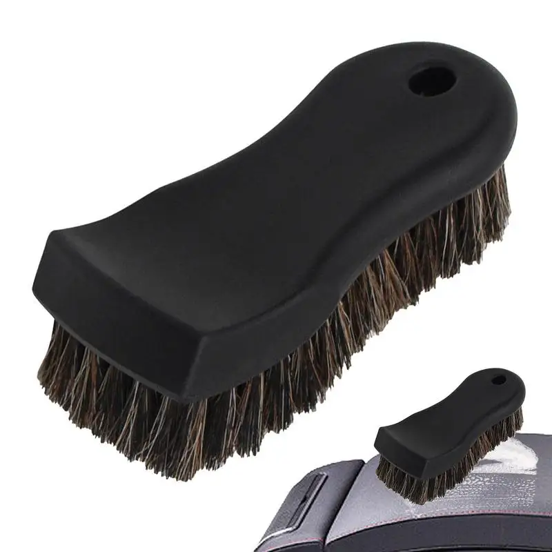 

Horse Hair Brush Natural Carpet Brush Car Cleaning Brush Ergonomic Grip Dust Brush For Car Home Workshop Woodworking