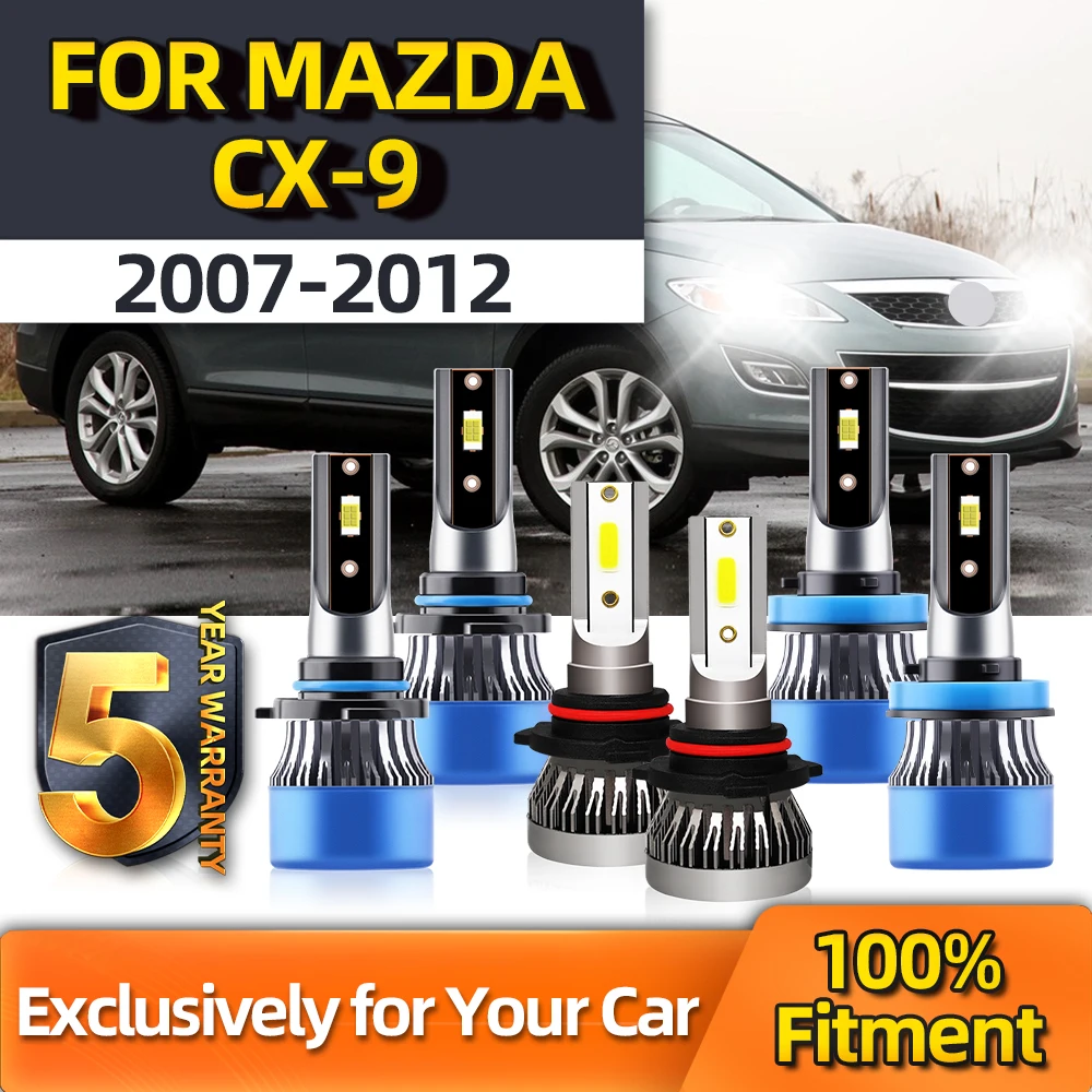TEENRAM 24V Turbo 6500K Led Bulbs 9005 H11 High Low Beam 9006 Fog Light Bulb Conversion Kit For Mazda CX-9 2007 2008-2012
TEENRAM 24V Turbo 6500K Led Bulbs 9005 H11 High Low Beam 9006 Fog Light Bulb Conversion Kit For Mazda CX-9 2007 2008-2012