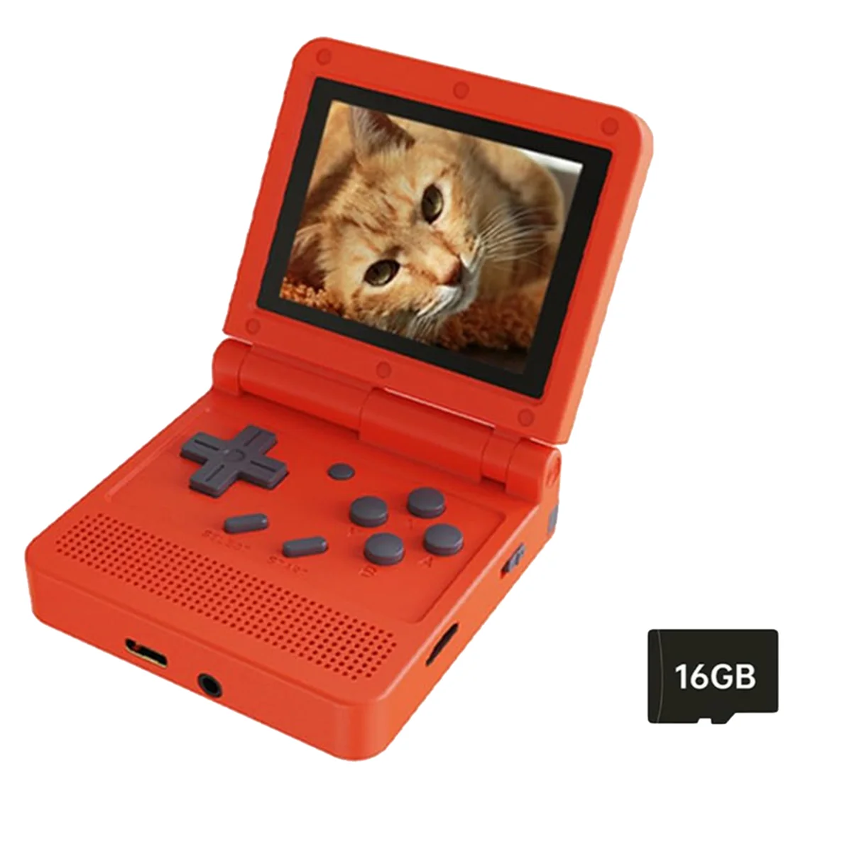 

Powkiddy V90 Retro Game Console 16G 3.0 Inch IPS Screen Handheld Game Player Open Source Portable Mini Consoles Red