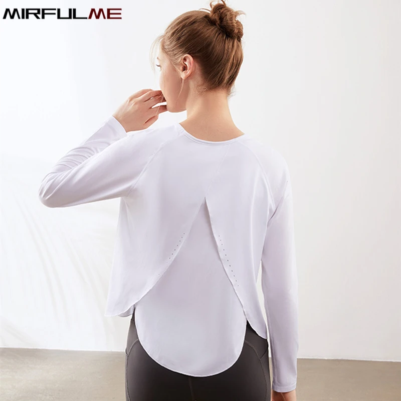 Women Loose Yoga Shirt Long Sleeves Sport T-Shirt Back Forked Running Sweatshirts Quick Dry O-Neck Gym Fitness Tops Blouse Femme
Women Loose Yoga Shirt Long Sleeves Sport T-Shirt Back Forked Running Sweatshirts Quick Dry O-Neck Gym Fitness Tops Blouse Femme
