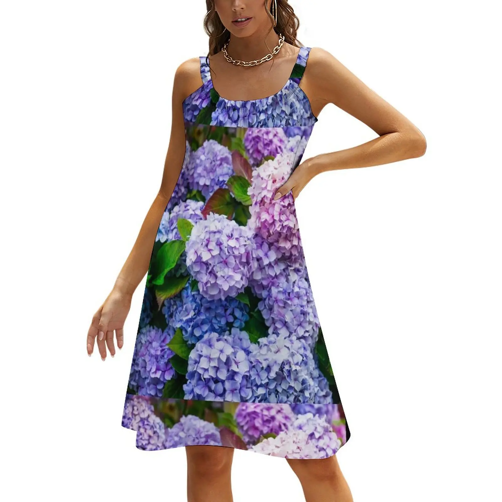 Purple Hydrangea Flowers Blooming Beach Sling Skirt evening dress women Dress women
Purple Hydrangea Flowers Blooming Beach Sling Skirt evening dress women Dress women