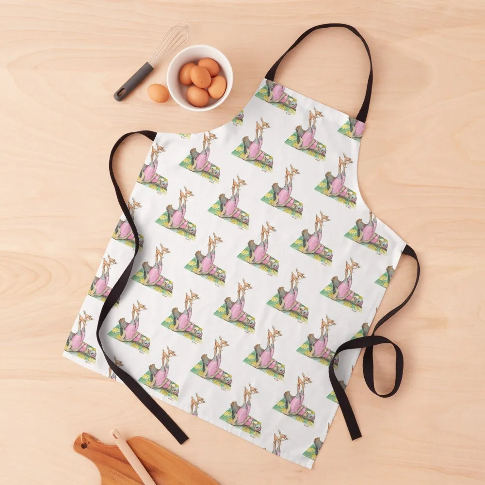 

Dodo on the Yoga Mat Apron Hairdressing Hairdresser Accessories professional kitchen Cooking Clothes Apron