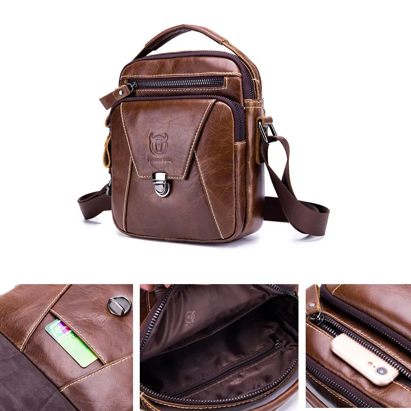 Men's Multifunction Shoulder Bag Genuine Leather Cross Body Sling Bags Fashion Crossbody Pack Messenger Pack for Male Female
Men's Multifunction Shoulder Bag Genuine Leather Cross Body Sling Bags Fashion Crossbody Pack Messenger Pack for Male Female