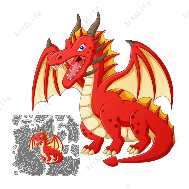 Scrapbooking Die Cut Red Dragon Dinosaur Fire Pterosaur New Metal Cutting Dies Animal Stencils for Paper Card Album Embossing
Scrapbooking Die Cut Red Dragon Dinosaur Fire Pterosaur New Metal Cutting Dies Animal Stencils for Paper Card Album Embossing