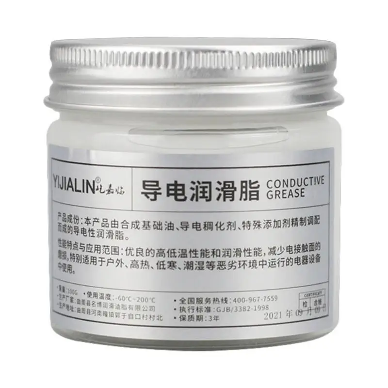 

Electric Contact Grease Waterproof Anti-Rust Conductive 100g electrical composite Compound Grease For Low Resistance Value