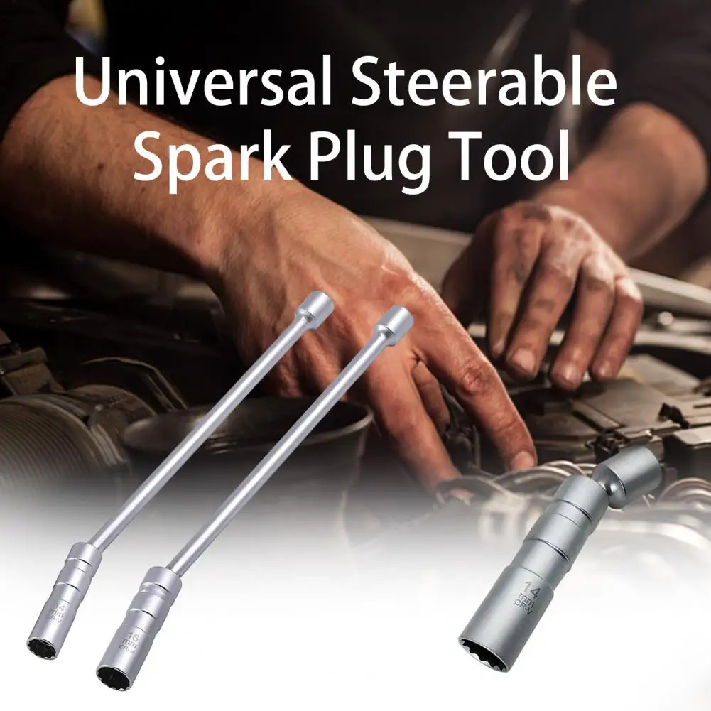 

60% Sale ! Magnetic Swivel Spark Plug Socket Extension Corrosion-Resistant Sturdy Easy Install Spark Plug Socket