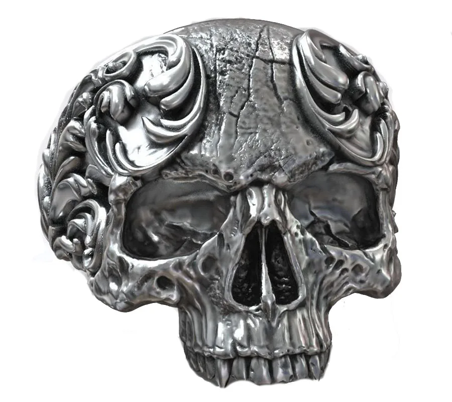 Hiphop Skull Oxidized Baroque Style Mens Ring 925 Solid Sterling Silver Ring Punk Hollow
Hiphop Skull Oxidized Baroque Style Mens Ring 925 Solid Sterling Silver Ring Punk Hollow