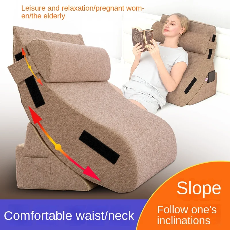 Bed Triangular Cushion Chair Bedside Lumbar Chair Backrest Lounger Lazy Office Chair Reading Living Room Pregnant Women Pillow
Bed Triangular Cushion Chair Bedside Lumbar Chair Backrest Lounger Lazy Office Chair Reading Living Room Pregnant Women Pillow