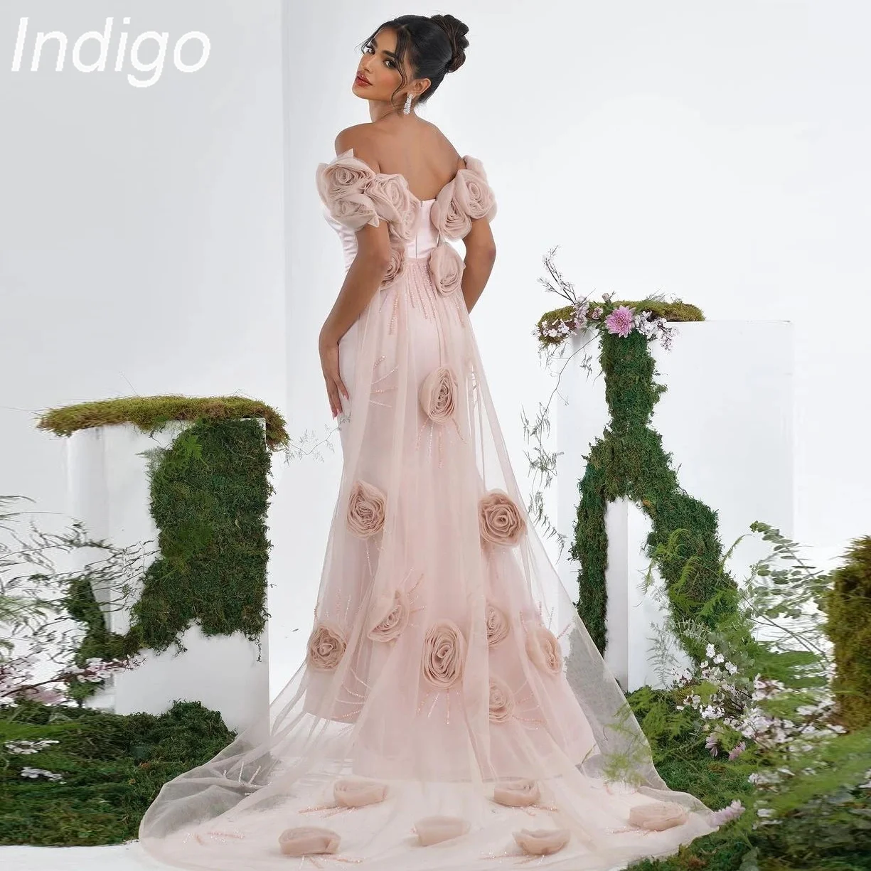 Indigo Prom Dresses Elegant Off-Shoulder Beads 3D Flowers Tulle Formal Occasion Dress For Women 2024 Vestido Feminino
Indigo Prom Dresses Elegant Off-Shoulder Beads 3D Flowers Tulle Formal Occasion Dress For Women 2024 Vestido Feminino