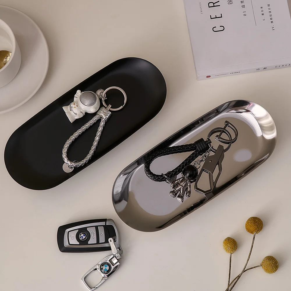 Nordic Minimalist Decorative Stainless Steel Tray Ins Style Room Decoration Cosmetic Storage Jewelry Storage Decorative Plate
Nordic Minimalist Decorative Stainless Steel Tray Ins Style Room Decoration Cosmetic Storage Jewelry Storage Decorative Plate