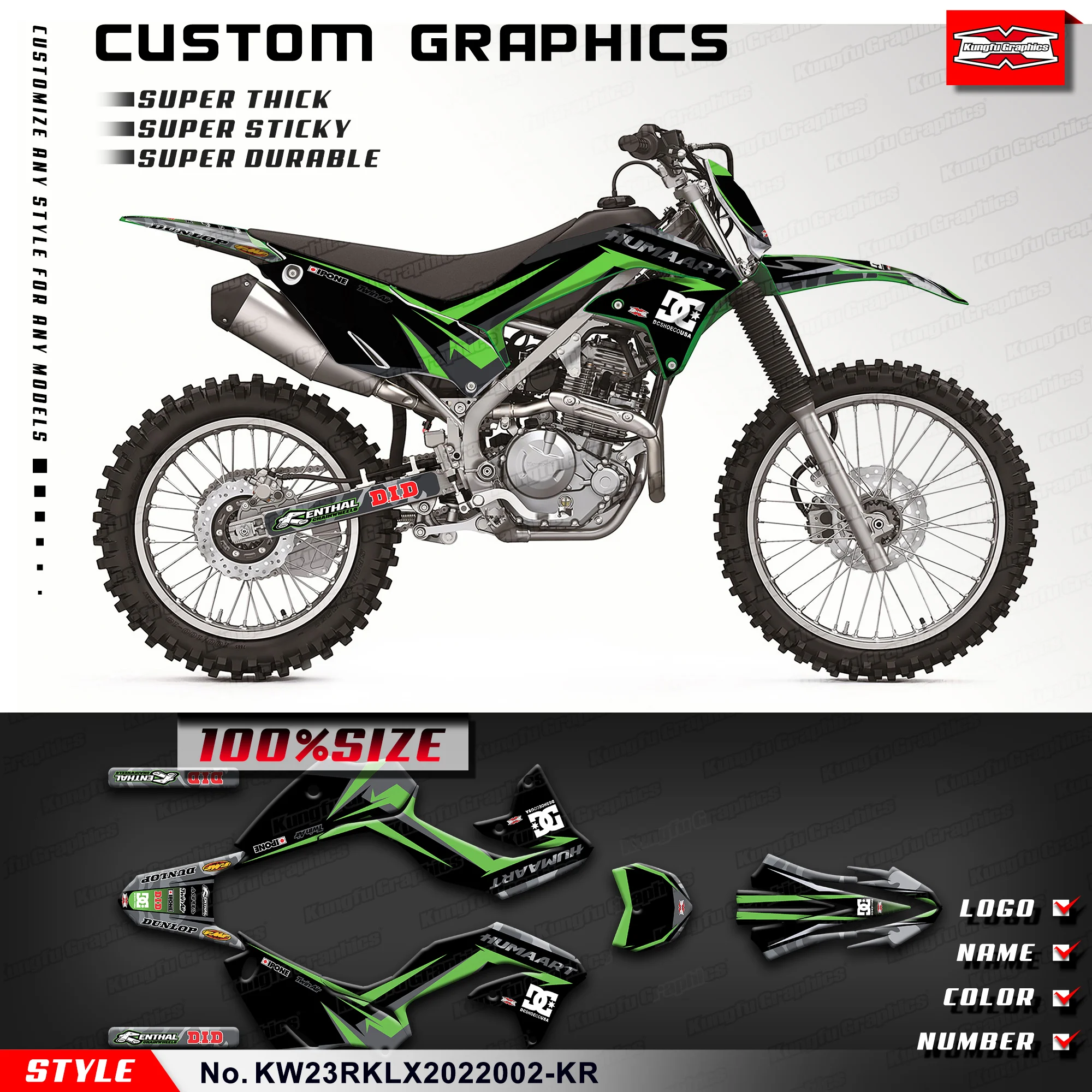 KUNGFU графические мотоциклетные наклейки, дизайн оболочки для Kawasaki KLX230R KLX230RS 2020 2021 2022 2023, KW23RKLX2022002-KR
KUNGFU графические мотоциклетные наклейки, дизайн оболочки для Kawasaki KLX230R KLX230RS 2020 2021 2022 2023, KW23RKLX2022002-KR