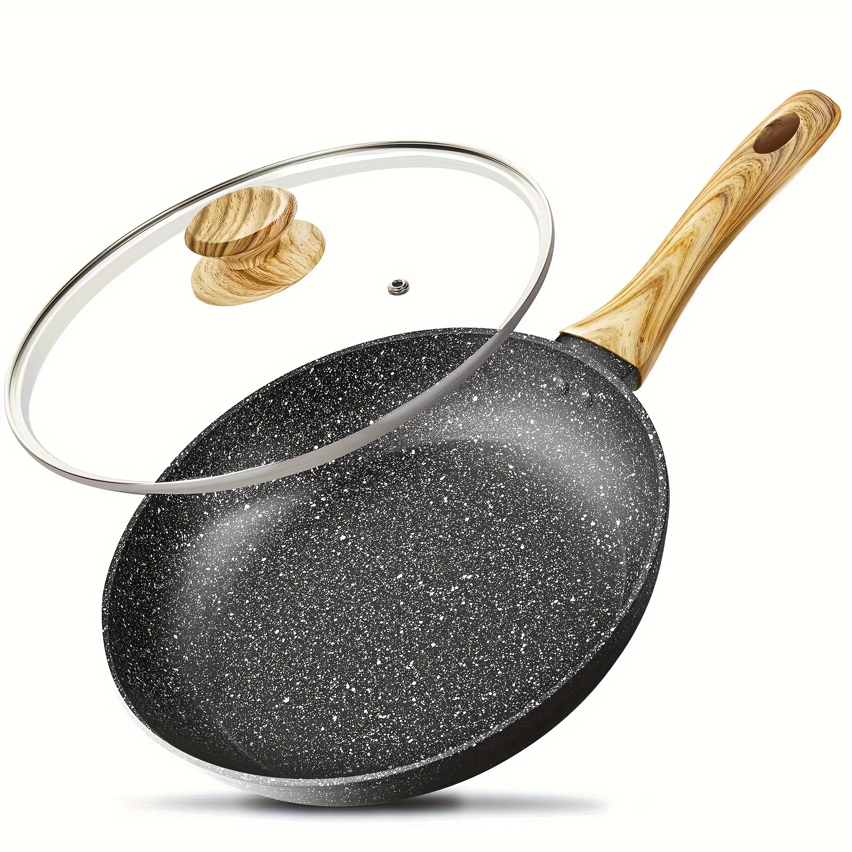 1pc10 Inch Frying Pan With Lid, Nonstick Frying Pan With Healthy Granite Coating, Nonstick Pan With Anti-Scald Handle, Induction
1pc10 Inch Frying Pan With Lid, Nonstick Frying Pan With Healthy Granite Coating, Nonstick Pan With Anti-Scald Handle, Induction