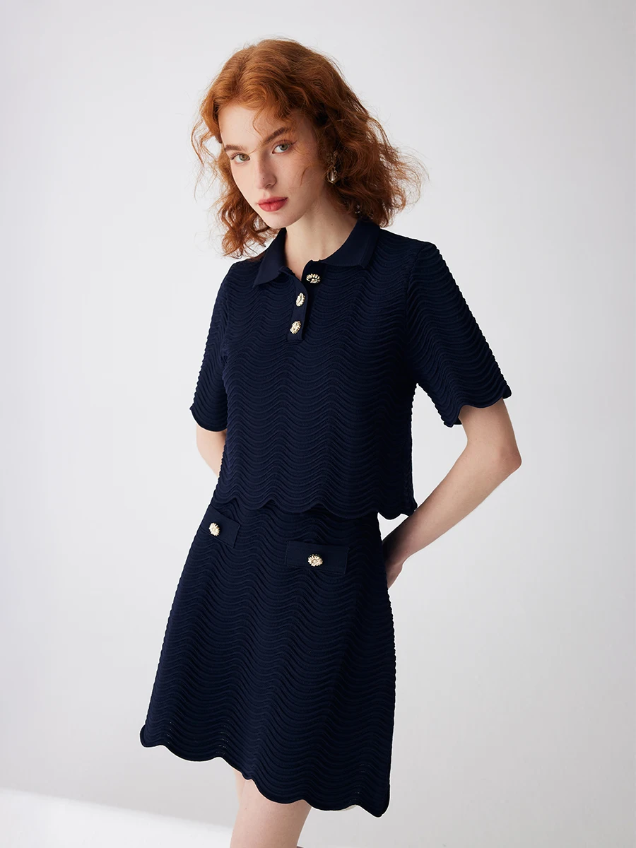2023 New Knitted Two Piece Set Women Single Breasted Skinny Cardigan Tops+ Casual A Line Skirt
2023 New Knitted Two Piece Set Women Single Breasted Skinny Cardigan Tops+ Casual A Line Skirt