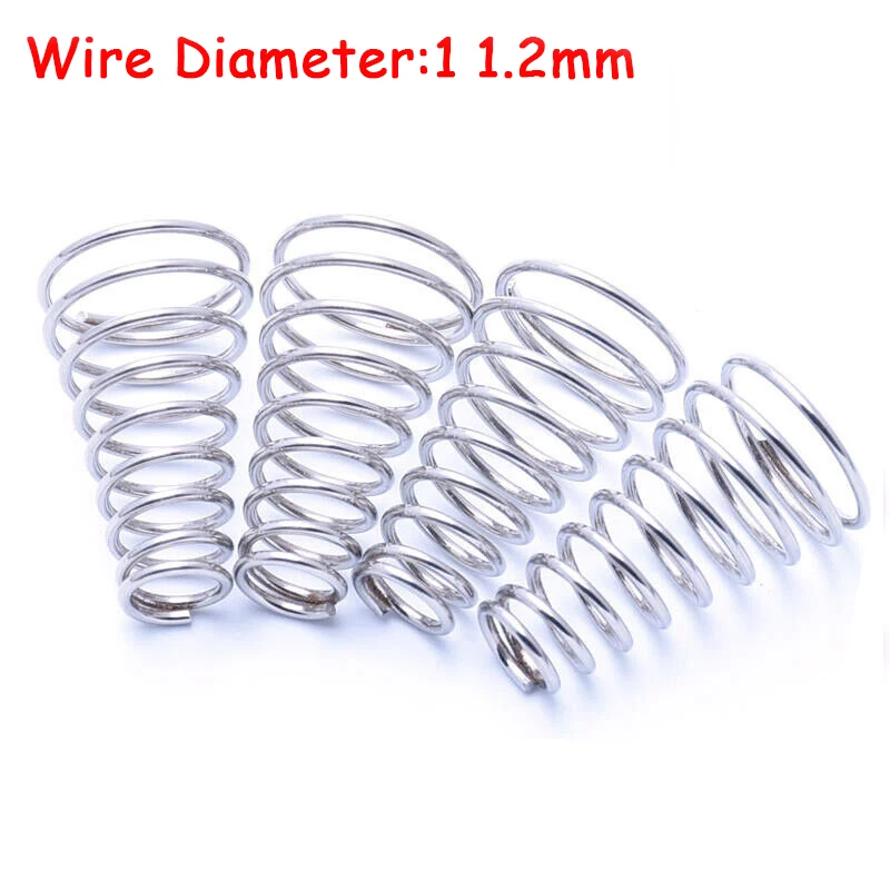 Wire Dia 1 1.2mm 304 Stainless Steel Tower Spring Taper Pressure Spring A2 Conical Cone Compression Spring
Wire Dia 1 1.2mm 304 Stainless Steel Tower Spring Taper Pressure Spring A2 Conical Cone Compression Spring