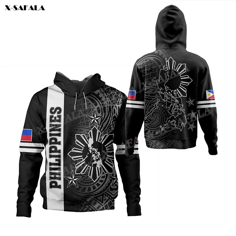 

Lauhala Half Concept Philippines Independence Day 3D Print Zipper Hoodie Men Pullover Sweatshirt Hooded Jersey Shirts