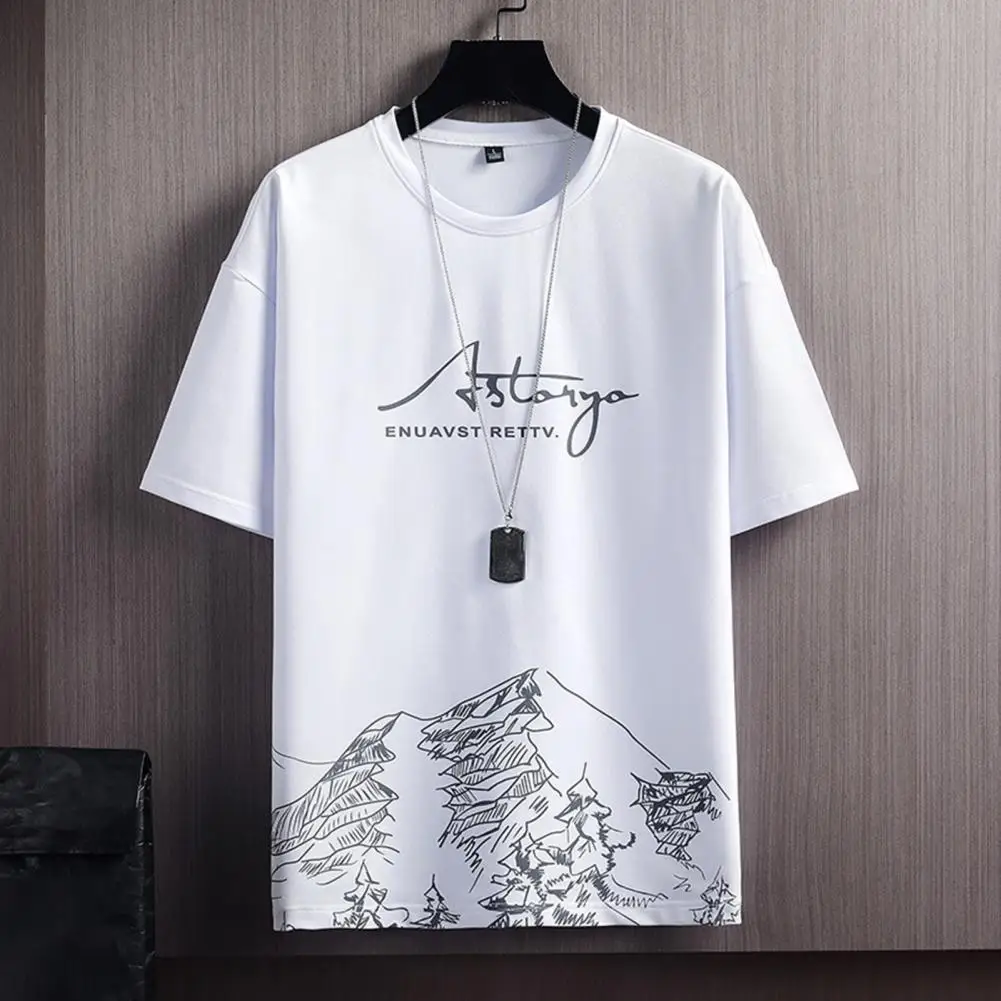 2Pcs/Set Trendy Mid-rise Casual Outfit Pockets Mountain Print Loose T-shirt Loose Shorts Sport Suit Moisture Wicking
2Pcs/Set Trendy Mid-rise Casual Outfit Pockets Mountain Print Loose T-shirt Loose Shorts Sport Suit Moisture Wicking