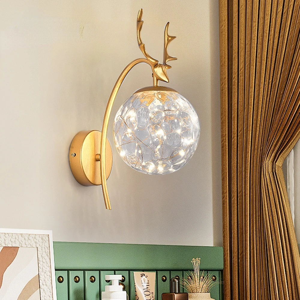Modern Simple LED Wall Lamp Creative Glass Ball Living Room Bedroom Bedside Wall Lights Interior Staircase Corridor Wall Light
Modern Simple LED Wall Lamp Creative Glass Ball Living Room Bedroom Bedside Wall Lights Interior Staircase Corridor Wall Light