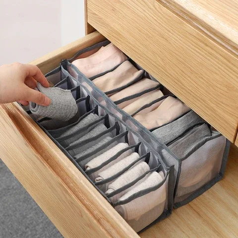 6/7/11 Grid Mesh Mesh Underwear Storage Box Foldable Washing Compartment Box Underwear Bra Socks Washing Compartment Box
6/7/11 Grid Mesh Mesh Underwear Storage Box Foldable Washing Compartment Box Underwear Bra Socks Washing Compartment Box