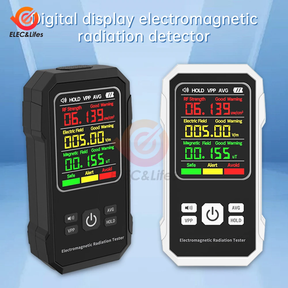 

Digital Electromagnetic Radiation Detector Electric Field Magnetic-field Intensity Tester RF Strength Detection Device EMF Meter