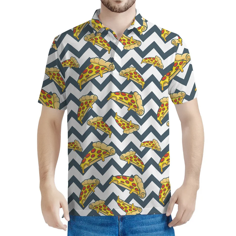 Colorful Pizza 3d Print Polo Shirt For Men Summer Street Short Sleeves Casual Oversized Tee Shirts Tops Food Pattern T-Shirt
Colorful Pizza 3d Print Polo Shirt For Men Summer Street Short Sleeves Casual Oversized Tee Shirts Tops Food Pattern T-Shirt
