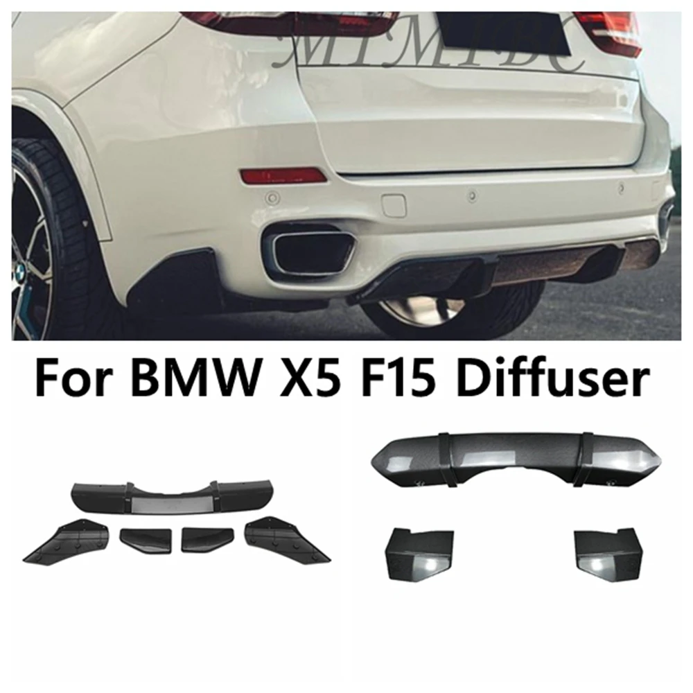 

Rear Bumper Lip Diffuser Spoiler Splitter Protector FOR BMW X5 F15 M Sport 2013-2019 MP Rear Lip Spoiler Corner Car Accessories