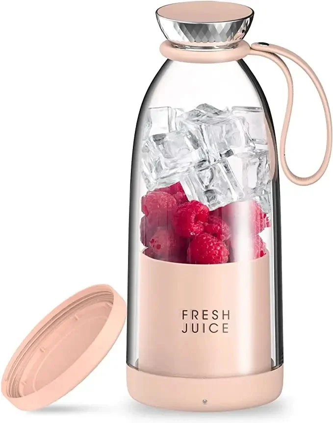 

Portable USB juicer Fresh Juice Bottle Blender Plus 500ml Wireless Fruit Mixers 6 Blades 2400mAh Food Milkshake Ice Crush Cup