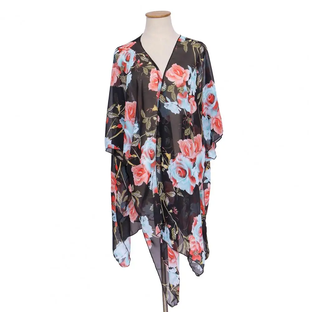 Tassel Decor Bikini Shawl Summer Beach Smock Flower Print Tassel Beach Cover-up Poncho Cardigan for Women Sunscreen Swimsuit
Tassel Decor Bikini Shawl Summer Beach Smock Flower Print Tassel Beach Cover-up Poncho Cardigan for Women Sunscreen Swimsuit