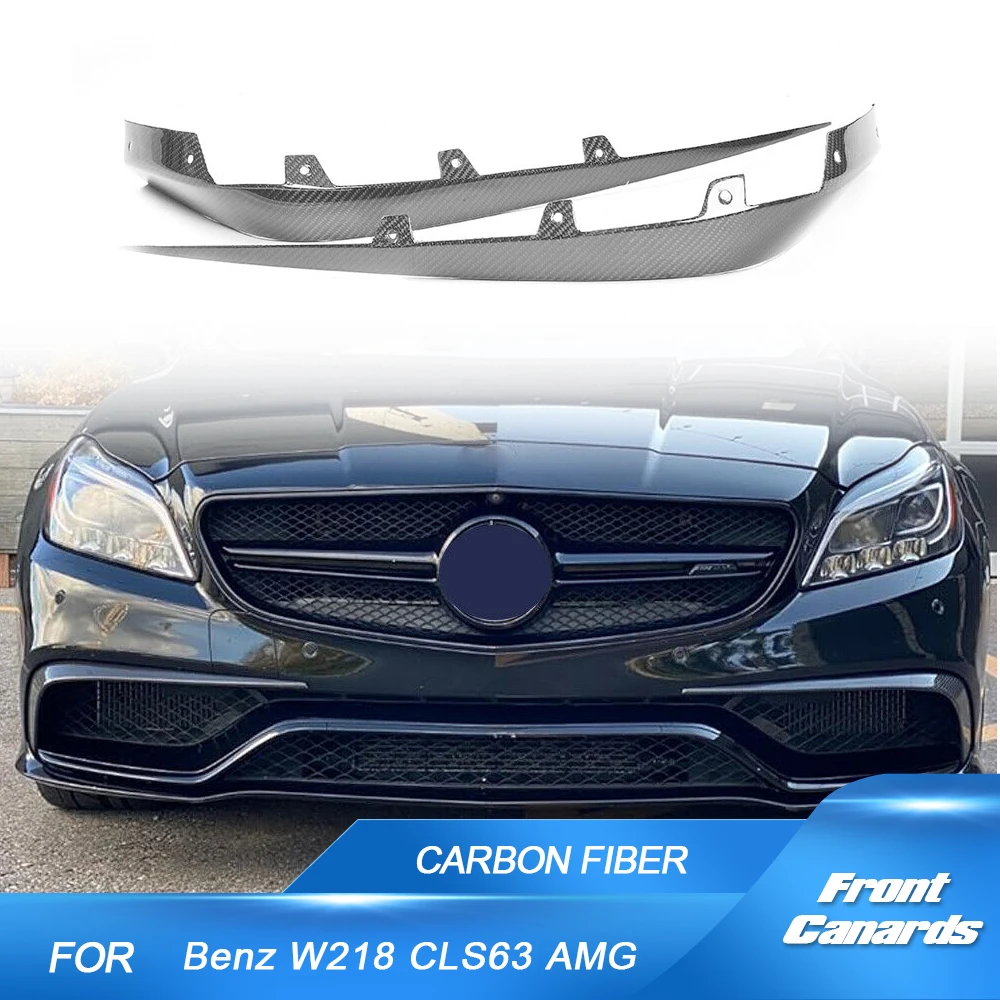 

Car Front Bumper Carbon Fiber / FRP Splitters Flaps Canards for Mercedes-Benz W218 CLS63 AMG Sedan 4-Door 2015 - 2017