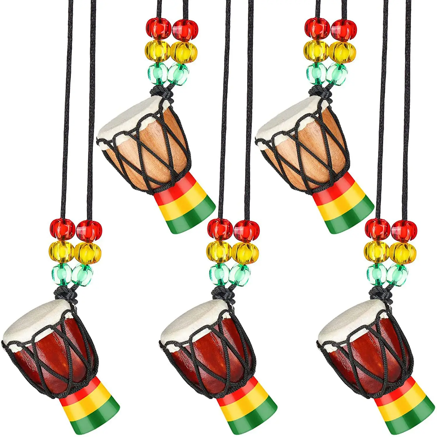 5 шт ожерелья в виде инструментов Djembe барабан мини-кулон Африканский барабан деревянное ожерелье барабаны и ударные
5 шт ожерелья в виде инструментов Djembe барабан мини-кулон Африканский барабан деревянное ожерелье барабаны и ударные