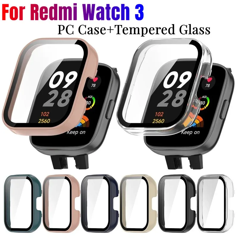 PC Case+Tempered Glass For Redmi Watch 4 For Redmi Watch 3 Active Screen Protector Protective Cover
PC Case+Tempered Glass For Redmi Watch 4 For Redmi Watch 3 Active Screen Protector Protective Cover