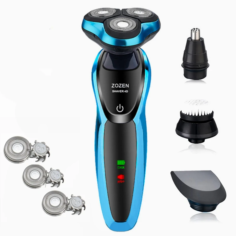 Electric Shaver Rechargeable Electric Razor Shaving Machine Cleaning Beard Razor for Men Wet and Dry Waterproof Washable ZN1159
Electric Shaver Rechargeable Electric Razor Shaving Machine Cleaning Beard Razor for Men Wet and Dry Waterproof Washable ZN1159