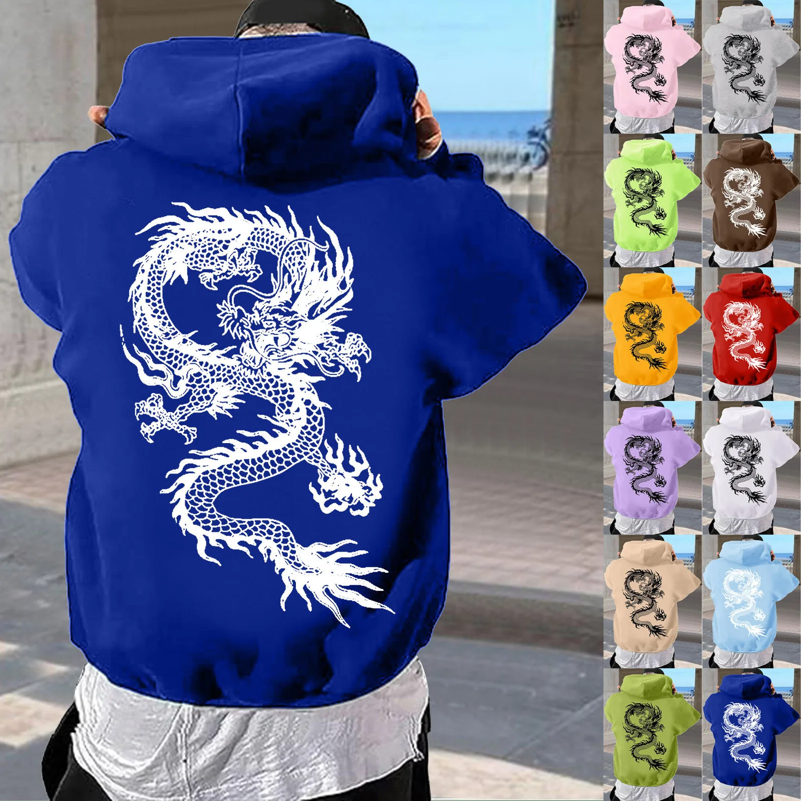 Mens Fashion Leisure 3D Digital Printing Print Hooded Pullover Long Sleeve Hooded Sweater Top Lightweight Sweatshirts for Men
Mens Fashion Leisure 3D Digital Printing Print Hooded Pullover Long Sleeve Hooded Sweater Top Lightweight Sweatshirts for Men