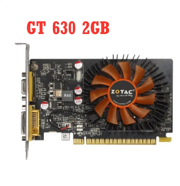 

ZOTAC Video Card GT 630 2GB 128Bit GDDR3 Graphics Cards for NVIDIA GeForce GT630 series VGA Cards Used