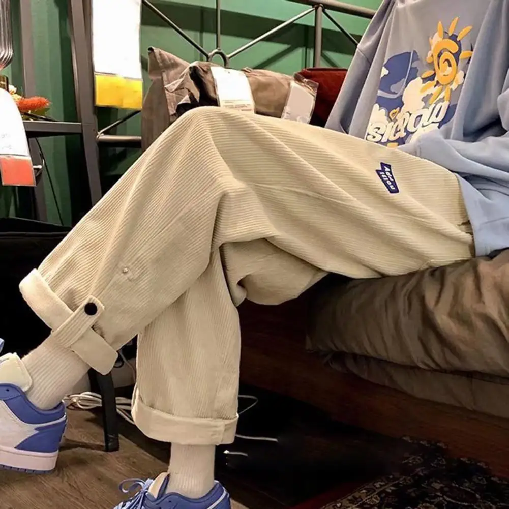 Stylish Joggers Pants Elastic Waist Streetwear Bottoms Mid Waist Straight Baggy Pants
Stylish Joggers Pants Elastic Waist Streetwear Bottoms Mid Waist Straight Baggy Pants