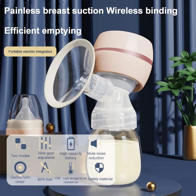 Electric Breast Pump for Hands Release Milk Suction Machine Backflow Resistance Automatic Breast Pump Low Noise 2 Modes
Electric Breast Pump for Hands Release Milk Suction Machine Backflow Resistance Automatic Breast Pump Low Noise 2 Modes