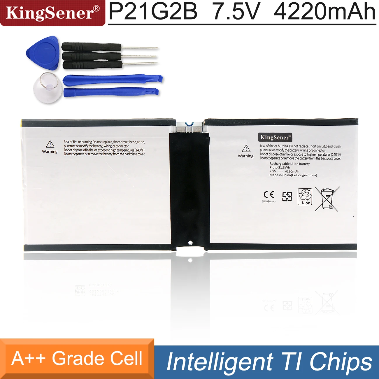 

KingSener P21G2B Laptop Battery For Microsoft Surface RT 2 II RT2 1572 Tablet PC 7.5V 4220mAh Free Tools