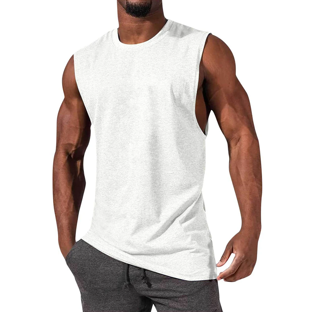 

New Men Gym Muscle Singlets Workout Tank Top Bodybuilding Fitness Football Shirt Muscle Vest Undershirts O-neck Sport T-shirt