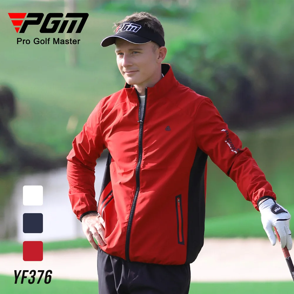 PGM Golf Men's Long Sleeve Windbreaker Jacket Windproof Waterproof Zip Sports Jacket
PGM Golf Men's Long Sleeve Windbreaker Jacket Windproof Waterproof Zip Sports Jacket