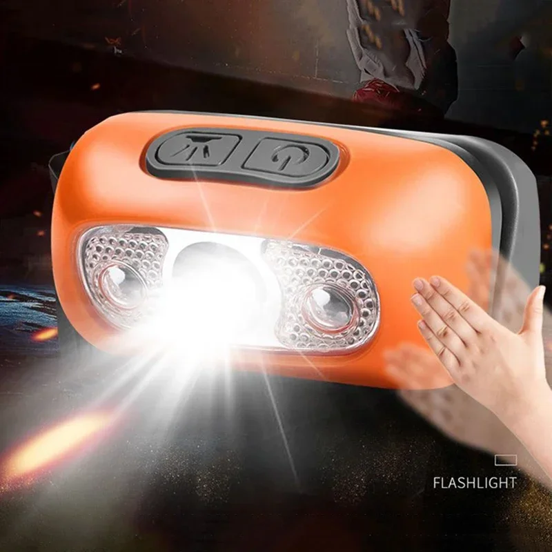 Sensor Headlamp Portable Wave Induction Headlight USB Rechargeable Sensor Headlamp Outdoor Waterproof Camping Fishing Flashlight
Sensor Headlamp Portable Wave Induction Headlight USB Rechargeable Sensor Headlamp Outdoor Waterproof Camping Fishing Flashlight