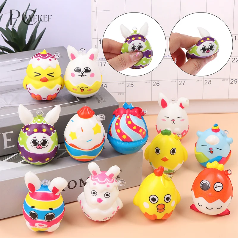 6pcs Easter Bunny Eggs Cartoon Stress Relief Toys Kids Easter Party Gifts PU Foaming Egg Slow Rebound Toy
6pcs Easter Bunny Eggs Cartoon Stress Relief Toys Kids Easter Party Gifts PU Foaming Egg Slow Rebound Toy