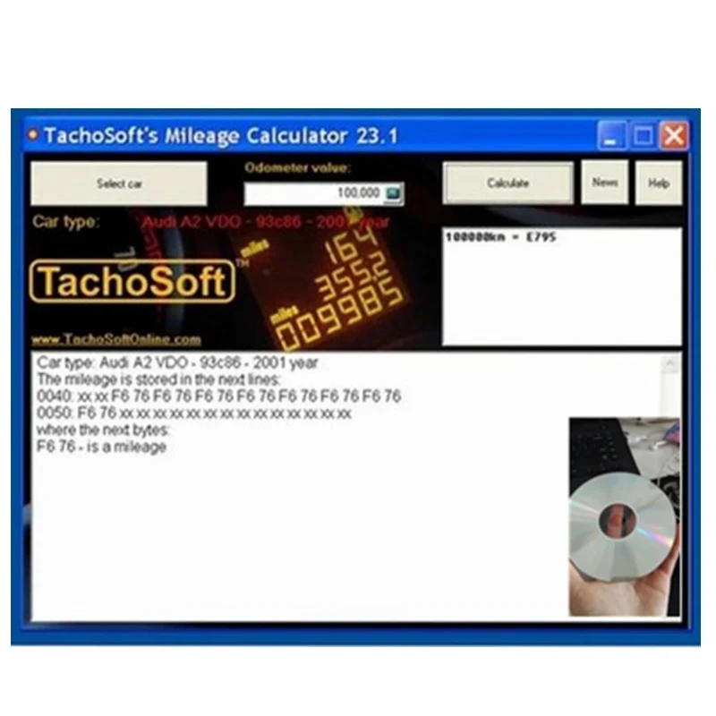 

2022 горячая Распродажа TachoSoft калькулятор пробега 23,1 с лицензией, с треснувшей полной версией, Поддержка множества брендов автомобилей, программное обеспечение для ремонта автомобилей