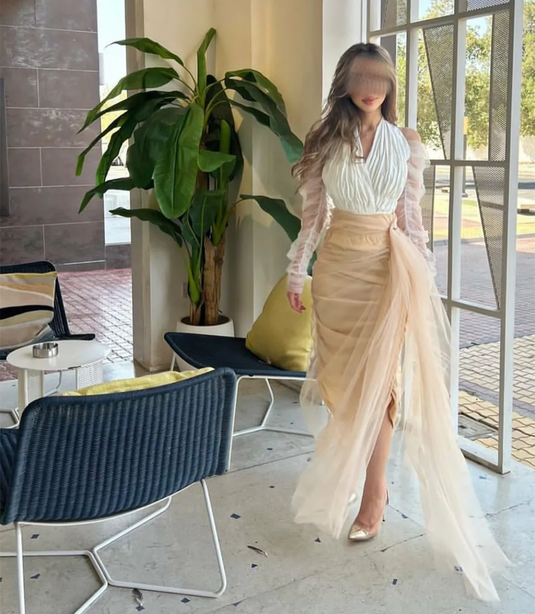 Long Tulle V-Neck Muslim Evening Dresses فساتين السهرة Sheath Tea Length Prom Dress Robe de soirée for Women
Long Tulle V-Neck Muslim Evening Dresses فساتين السهرة Sheath Tea Length Prom Dress Robe de soirée for Women