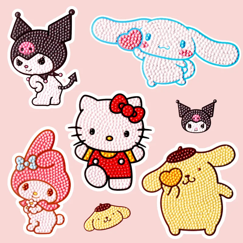 Sanrio Stickers My Melody Kulomi Diamond Paintings Are Free To Paste Students Handmade DIY Stickers Decoration Gifts
Sanrio Stickers My Melody Kulomi Diamond Paintings Are Free To Paste Students Handmade DIY Stickers Decoration Gifts