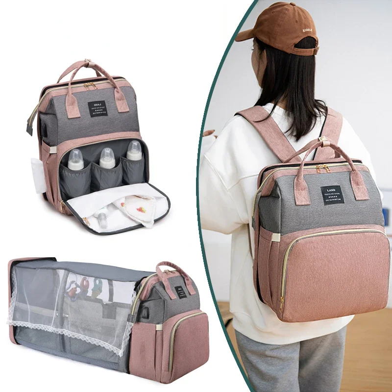 2023 Diaper Baby Bags with Bed Mummy Bag Waterproof Nylon Maternity Nappy Large Capacity Baby Backpack Female Mommy Outting Bag
2023 Diaper Baby Bags with Bed Mummy Bag Waterproof Nylon Maternity Nappy Large Capacity Baby Backpack Female Mommy Outting Bag