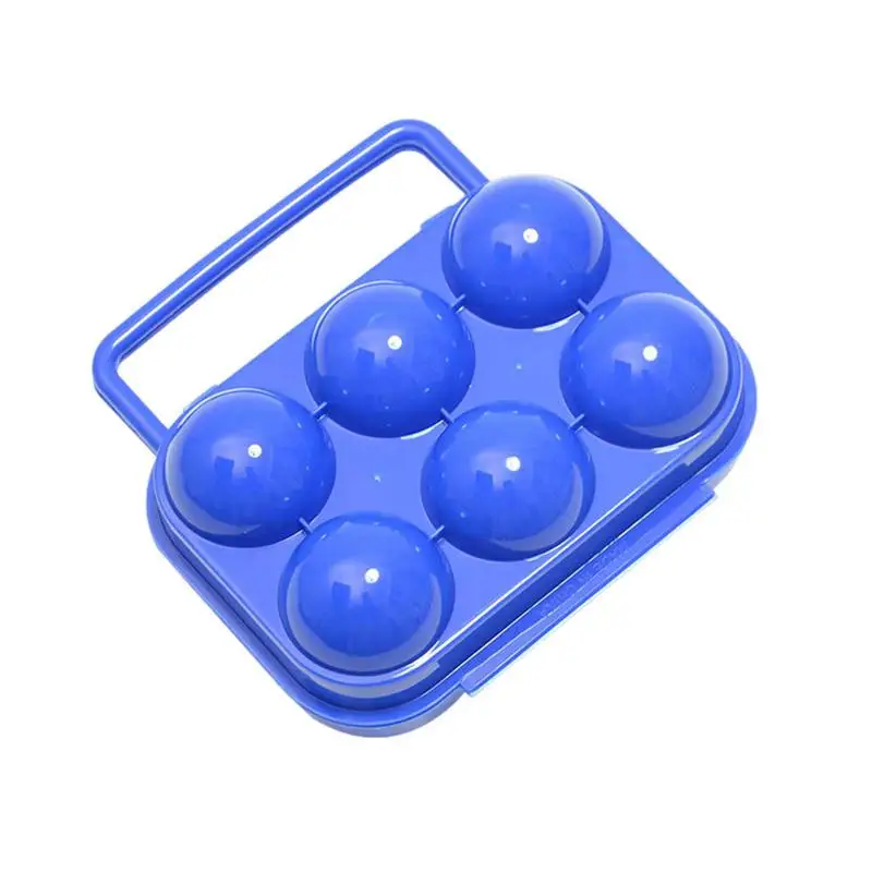 

Eggs Storage Box Egg Holder Portable Camping Carrier For 6 Eggs Case Box Easily Fits Into Your Refrigerator Great For RV Trailer