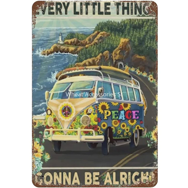Bus Hippie Peace Sunflower tin Sign Antique Tin Sign Bar Poster Metal Wall Plate Vintage Tin Sign Wall Art Retro Advertising
Bus Hippie Peace Sunflower tin Sign Antique Tin Sign Bar Poster Metal Wall Plate Vintage Tin Sign Wall Art Retro Advertising